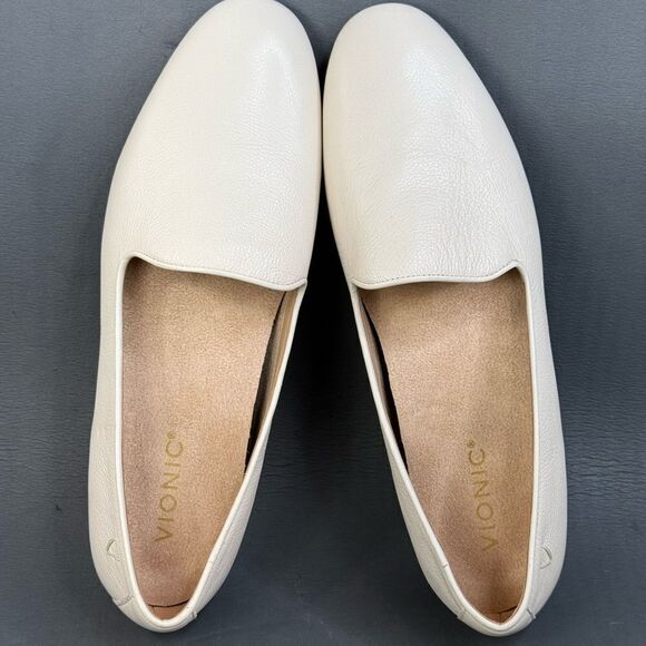 Vionic Soft Leather WILLA SLIP ON FLAT shoes womens size 9 - Picture 7 of 10